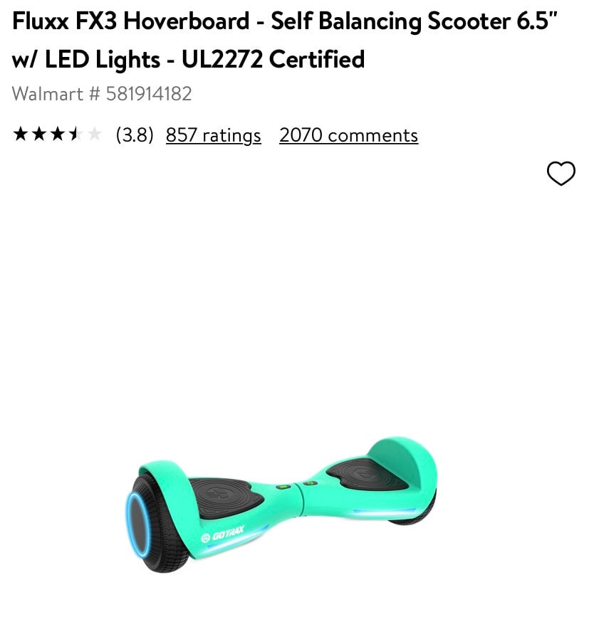 Self Balancing Scooter Fluxx Fx3 Hoverboard Bluetooth Fluxx FX3